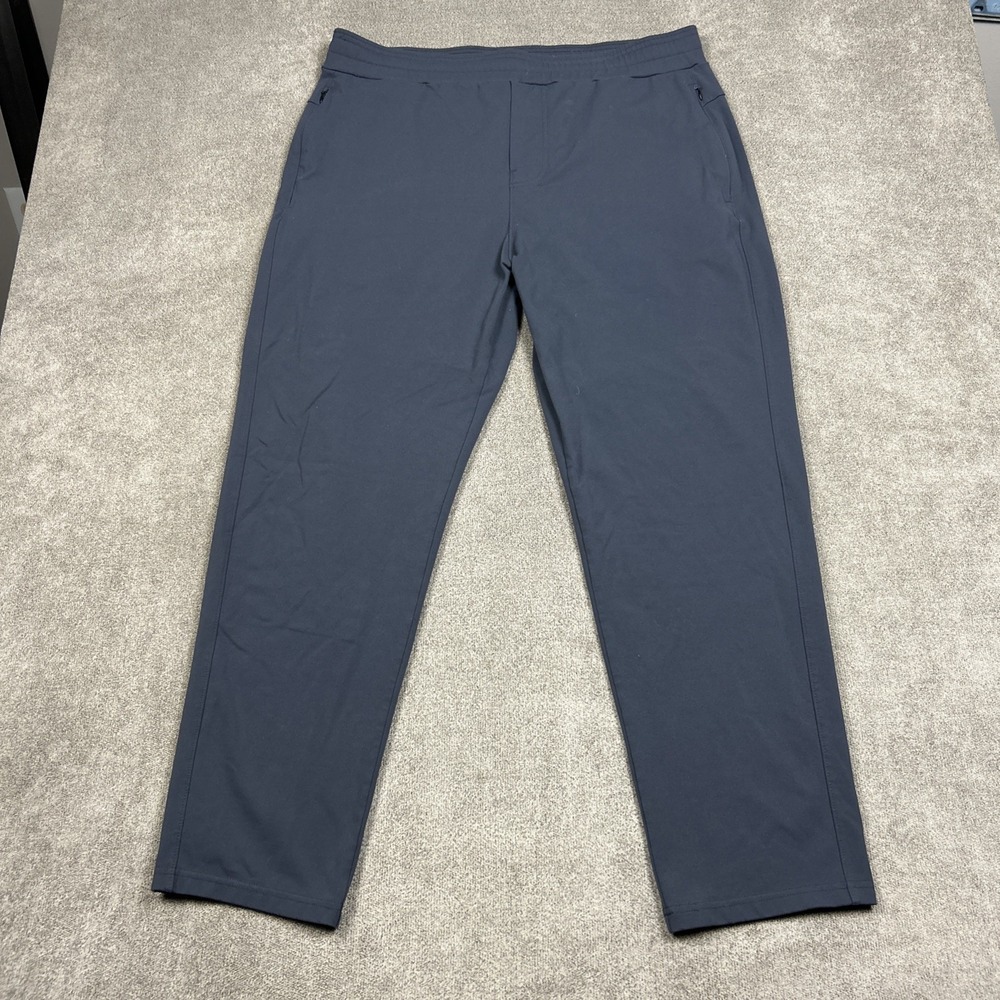 Public Rec All Day Every Gamechanger Pants Mens 38/30 Blue Stretch Jogger Knit
